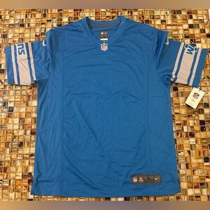 NWT Nike Detroit Lions On Field Apparel Blank NFL Football Jersey~Men’s Large